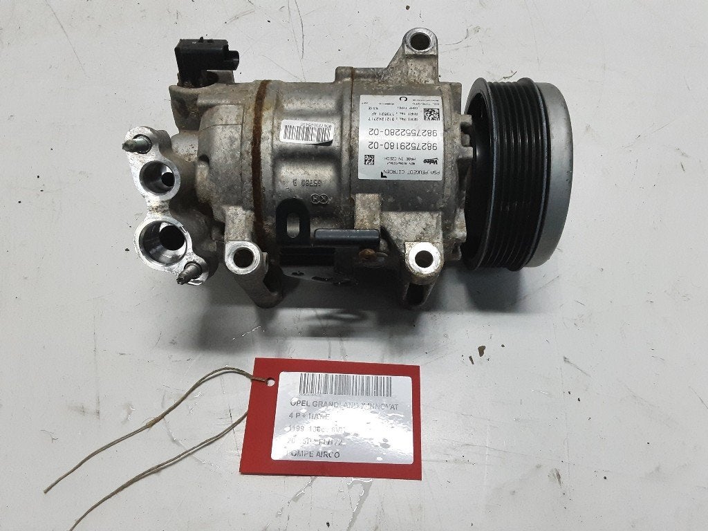 COMPRESSEUR CLIMATISATION Opel Grandland (X) (9827529180), Autos : Pièces & Accessoires, Opel, Opel Automobile GmbH, Utilisé, Kontakt-opel@opel.com