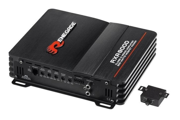 Renegade RXA-800D monoblock versterker 400 watts RMS 1 ohms