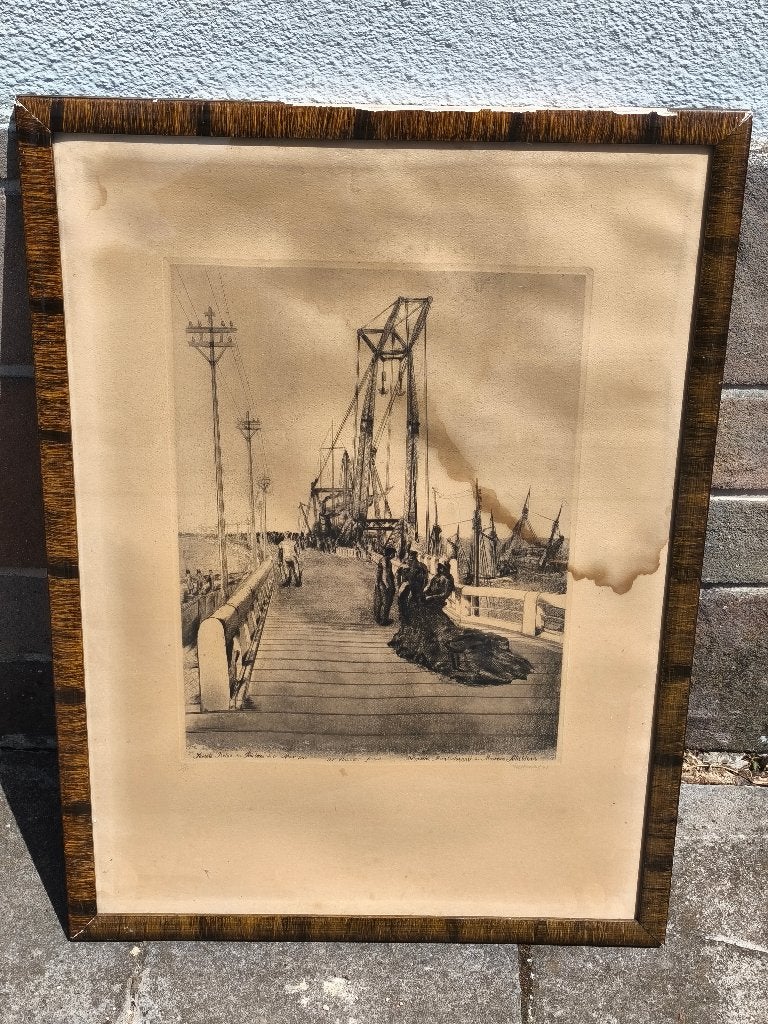 Gravure marine signe taf wallet, Ophalen of Verzenden, Gravure