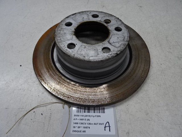 FREIN DISQUE ARRIÈRE BMW 1 serie (F20) (01-2010/06-2019), Utilisé, BMW