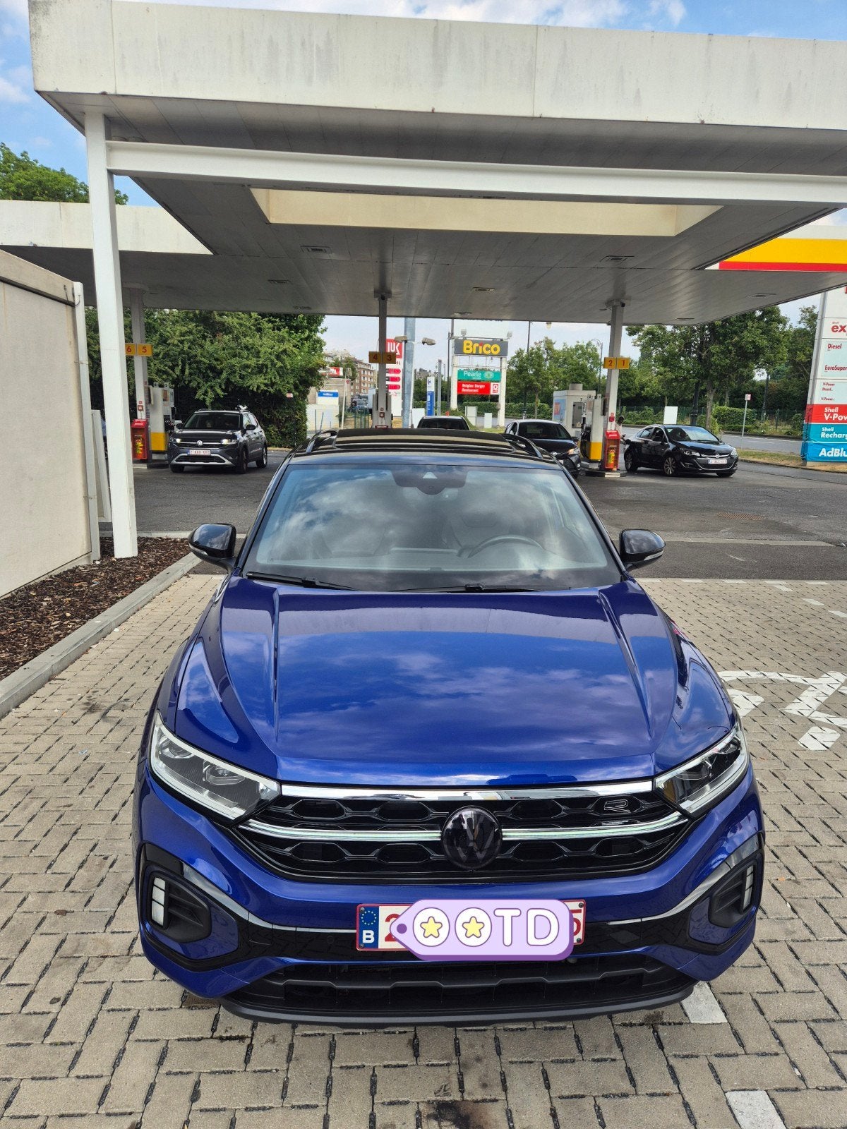Vw T-roc R-Line FULL OPTIONS, Auto's, Volkswagen, Automaat, Blauw, Leder, 5 deurs