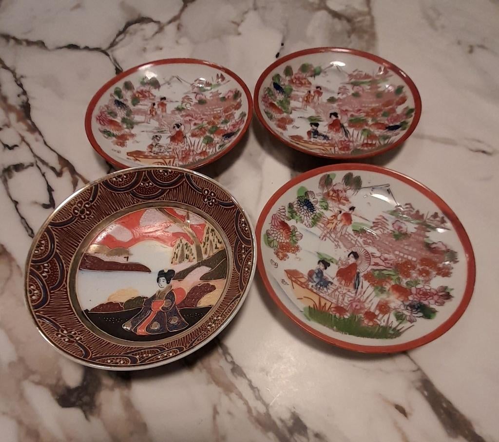 Chinese bordjes in porselein, Antiek en Kunst, Ophalen of Verzenden