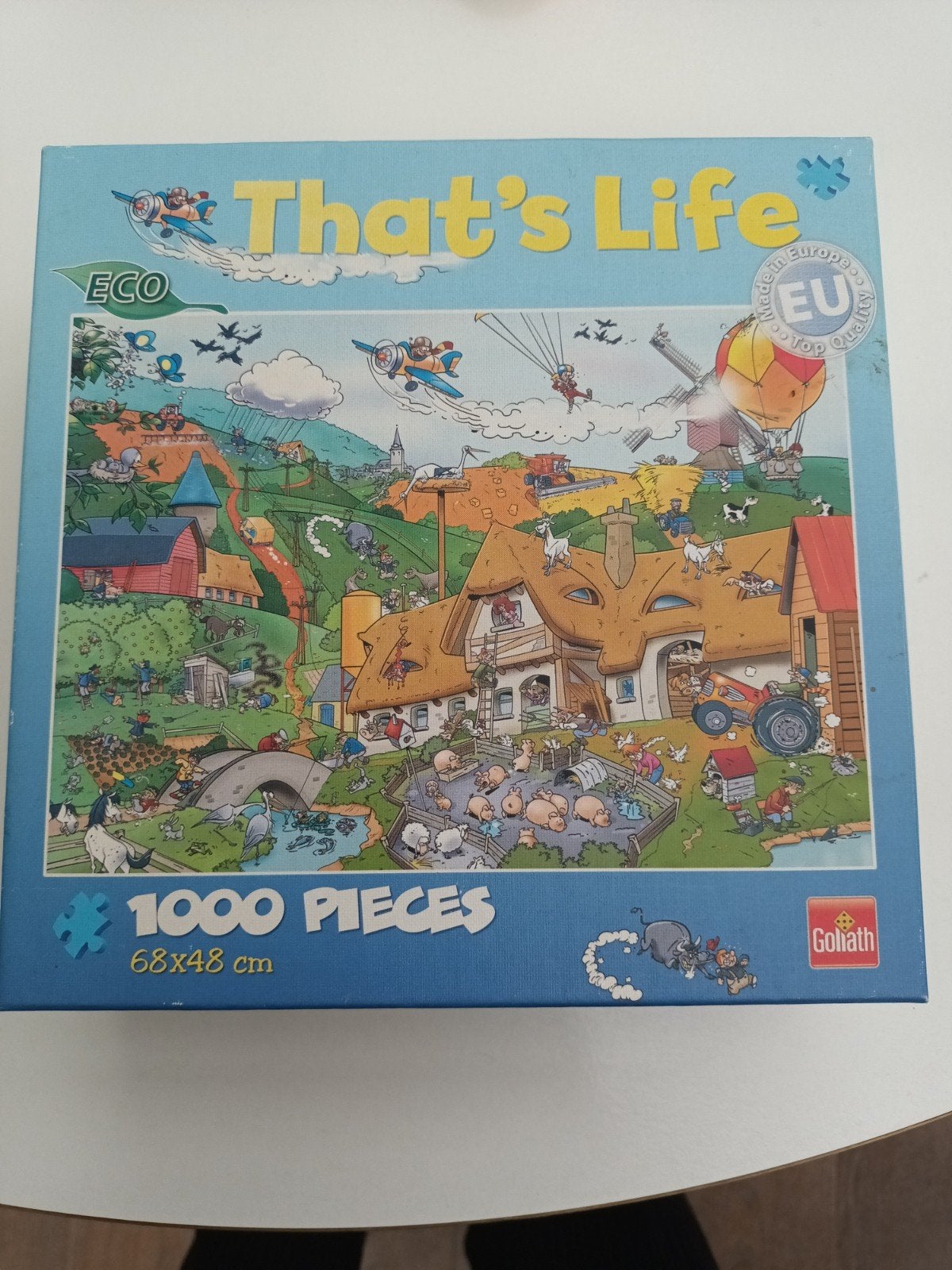 Vrolijke puzzel 1000 stuks, Ophalen