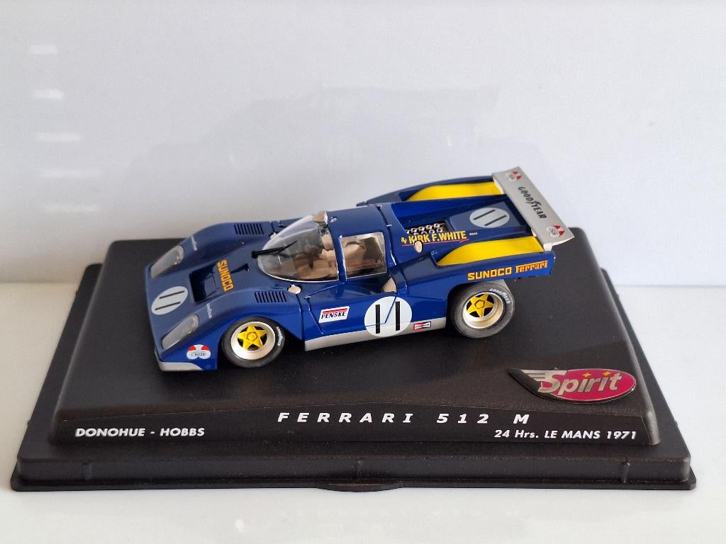 Spirit Ferrari 512 M 24 hrs Le Mans 71 Sunoco Donohue Hobs, Overige merken, Racebaan, Verzenden, Nieuw