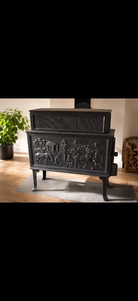 Poêle à bois Jotul, Enlèvement, Utilisé, Bois, Autoportant