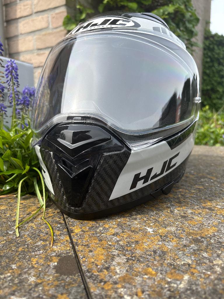 Nieuwe Motorhelm carbon HJC, HJC, Casque intégral, Enlèvement, Neuf, avec ticket