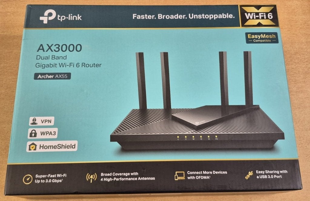 Routeur WiFi 6 - AX 3000 Mbps Bi-bande Gigabit, Enlèvement, Comme neuf, Routeur, TP Link
