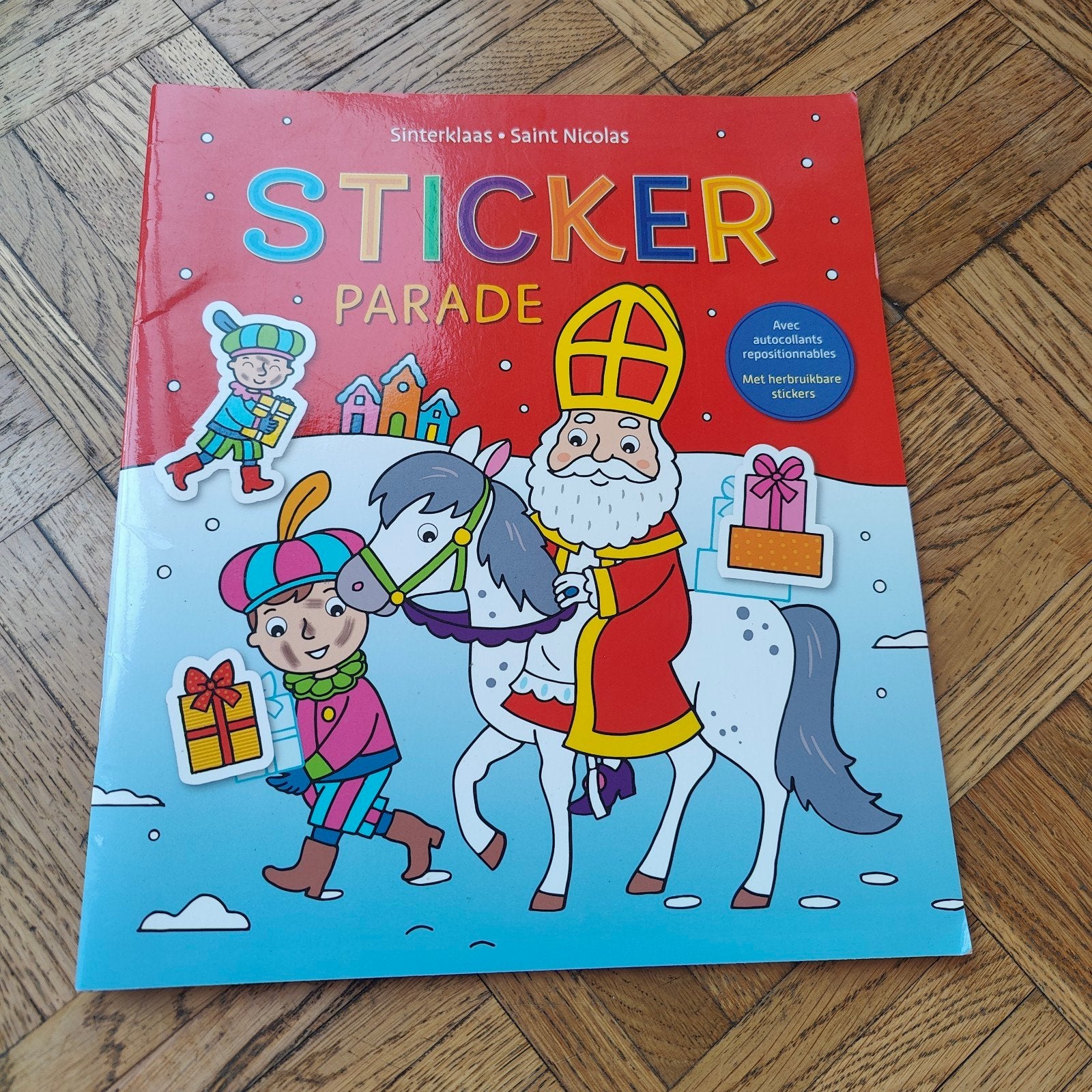 Sticker parade Sinterklaas, Hobby en Vrije tijd, Stickers en Plaatjes, Ophalen, Gebruikt, Sticker