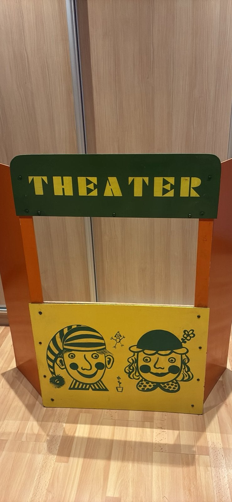 Houten poppenkast, Ophalen, Gebruikt