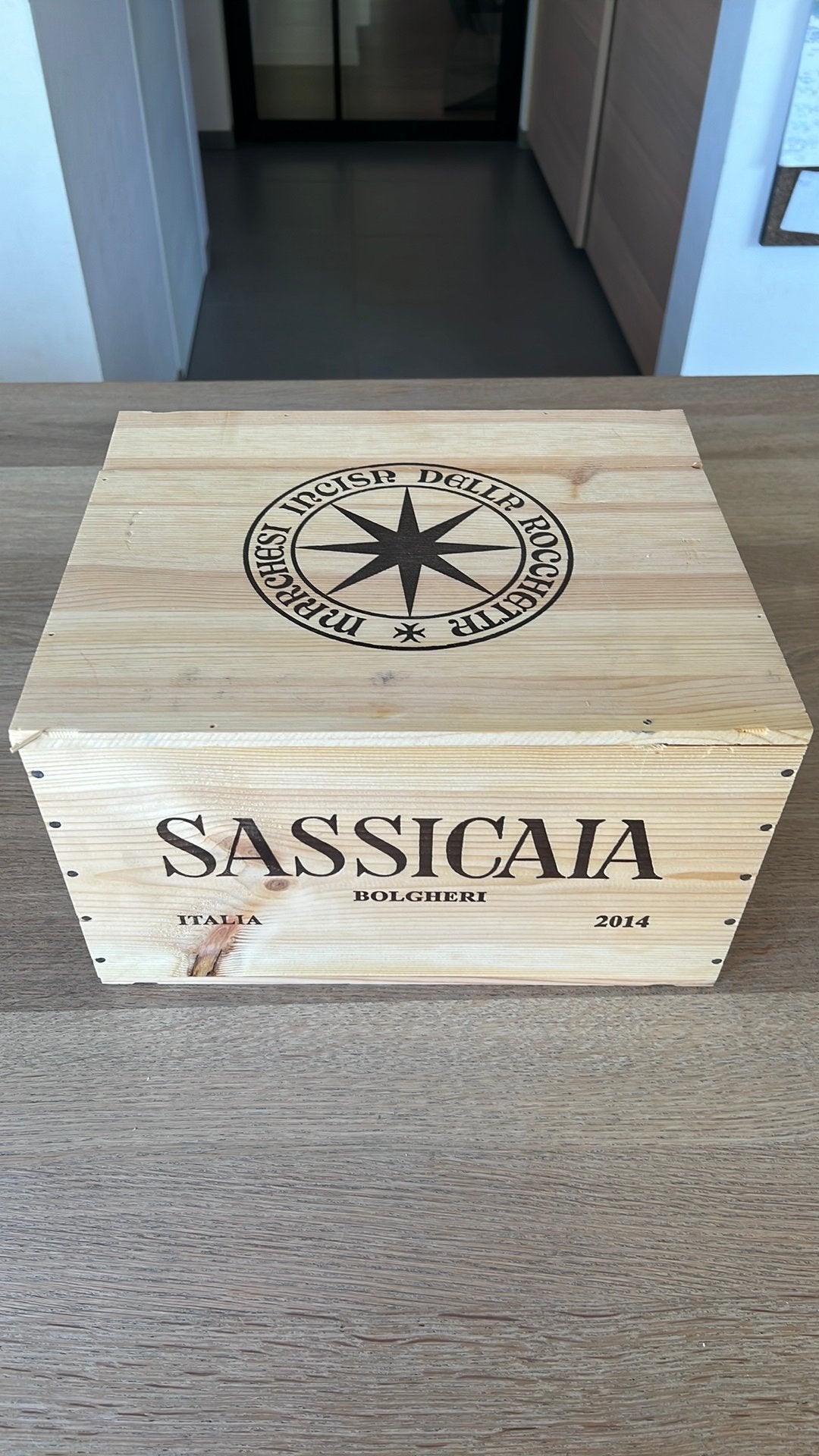 Wijnkist Sassicaia 2014, Enlèvement, Comme neuf
