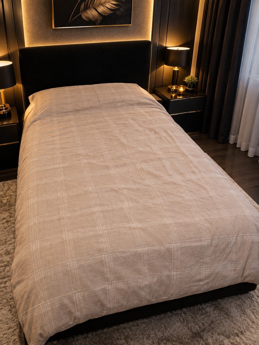 Lit avec matelas Excellent état 2 draps Livraison possible, Enlèvement, Noir