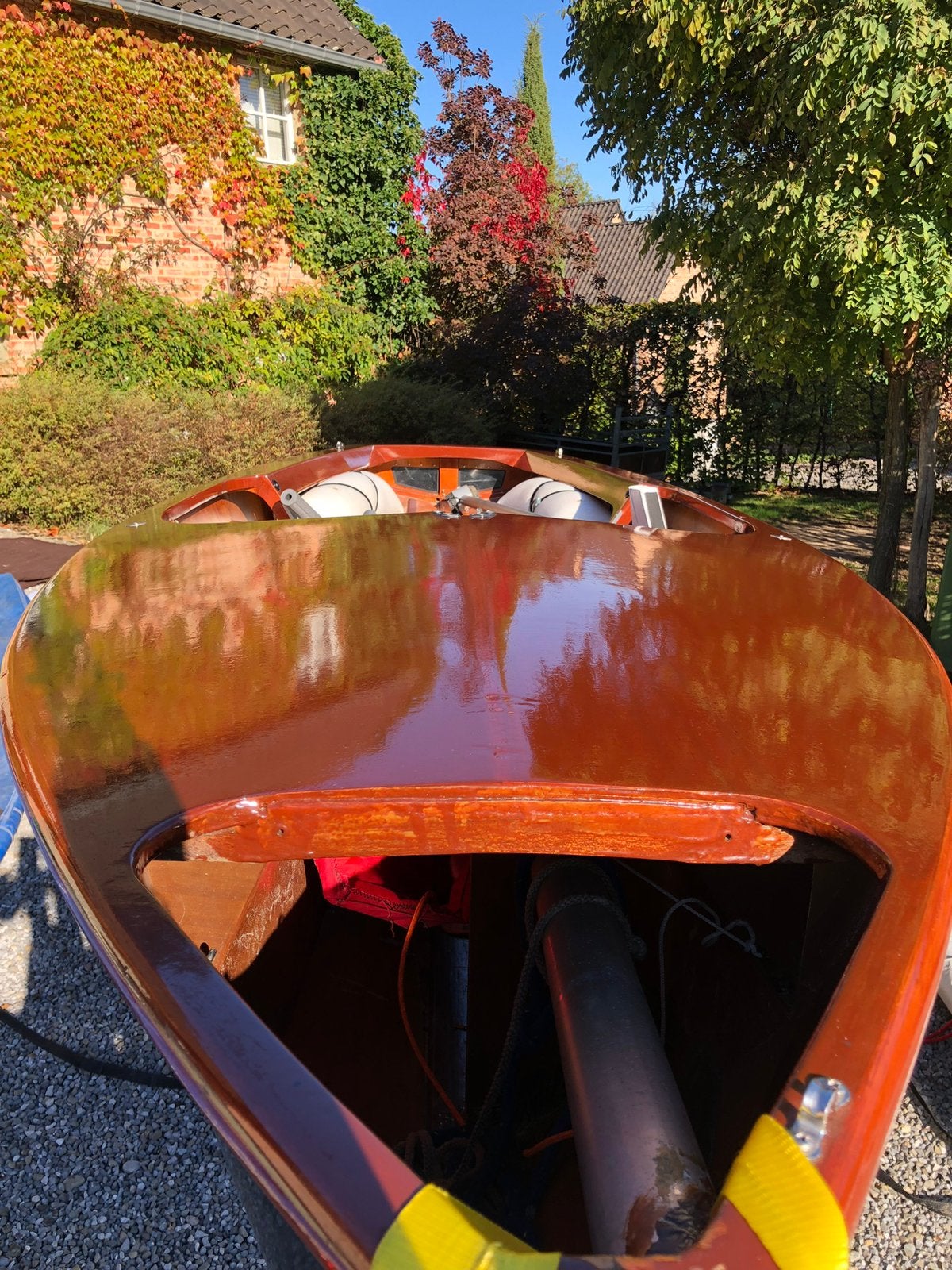 Deriveur Hornet Dinghy, Enlèvement, Comme neuf, Bois, Foc