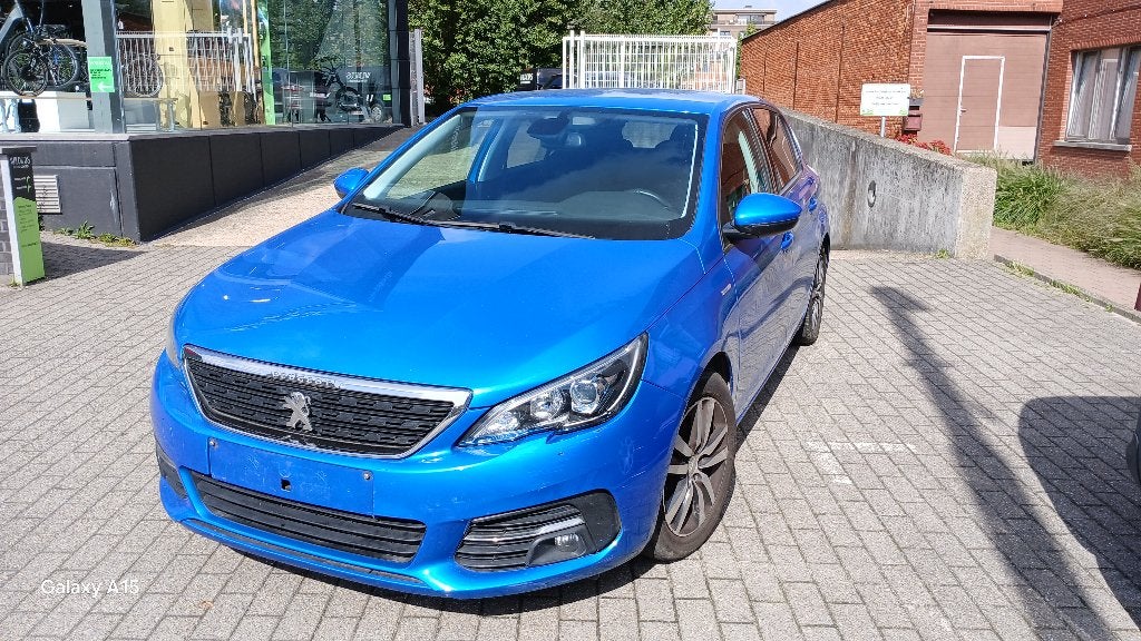 Peugeot  308 1.2  Style  2021  1 e eigennaar, Auto's, Voorwielaandrijving, Stof, 1199 cc, Blauw