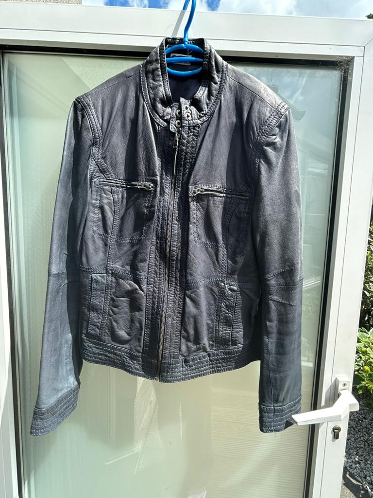 Jasjes leather look maat 40, Ophalen, Zo goed als nieuw, Maat 38/40 (M), Wit