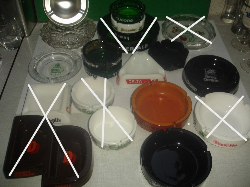 Allerlei asbakken, Jupiler, Stella, Anglo Pils, enz..., Verzamelen, Ophalen of Verzenden, Zo goed als nieuw, Overige typen, Overige merken