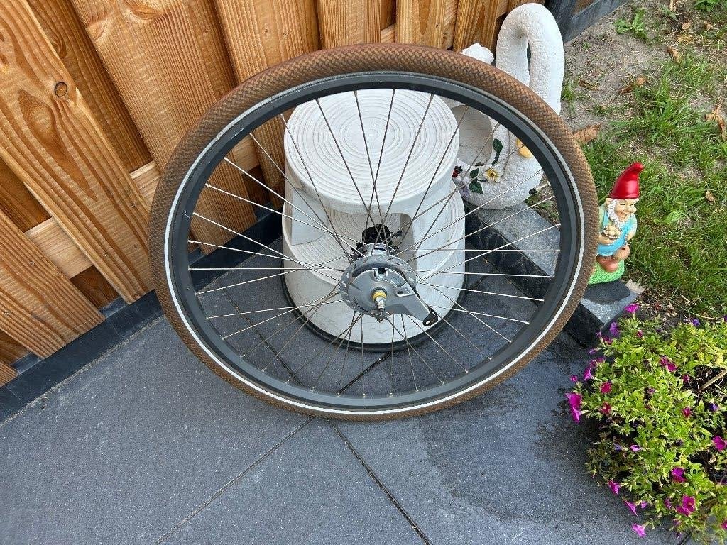tk:Set Wielen 28 inch achterwiel 3 NEXUS versne. rollerbrake, Wiel, Gebruikt, Shimano Nexus 3 versnellingen, Ophalen of Verzenden