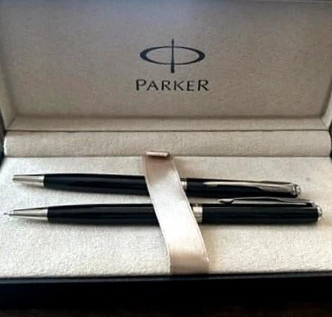 Parker Sonnet set met balpen en vulpotlood, Parker, Met doosje, Ophalen of Verzenden, Zo goed als nieuw