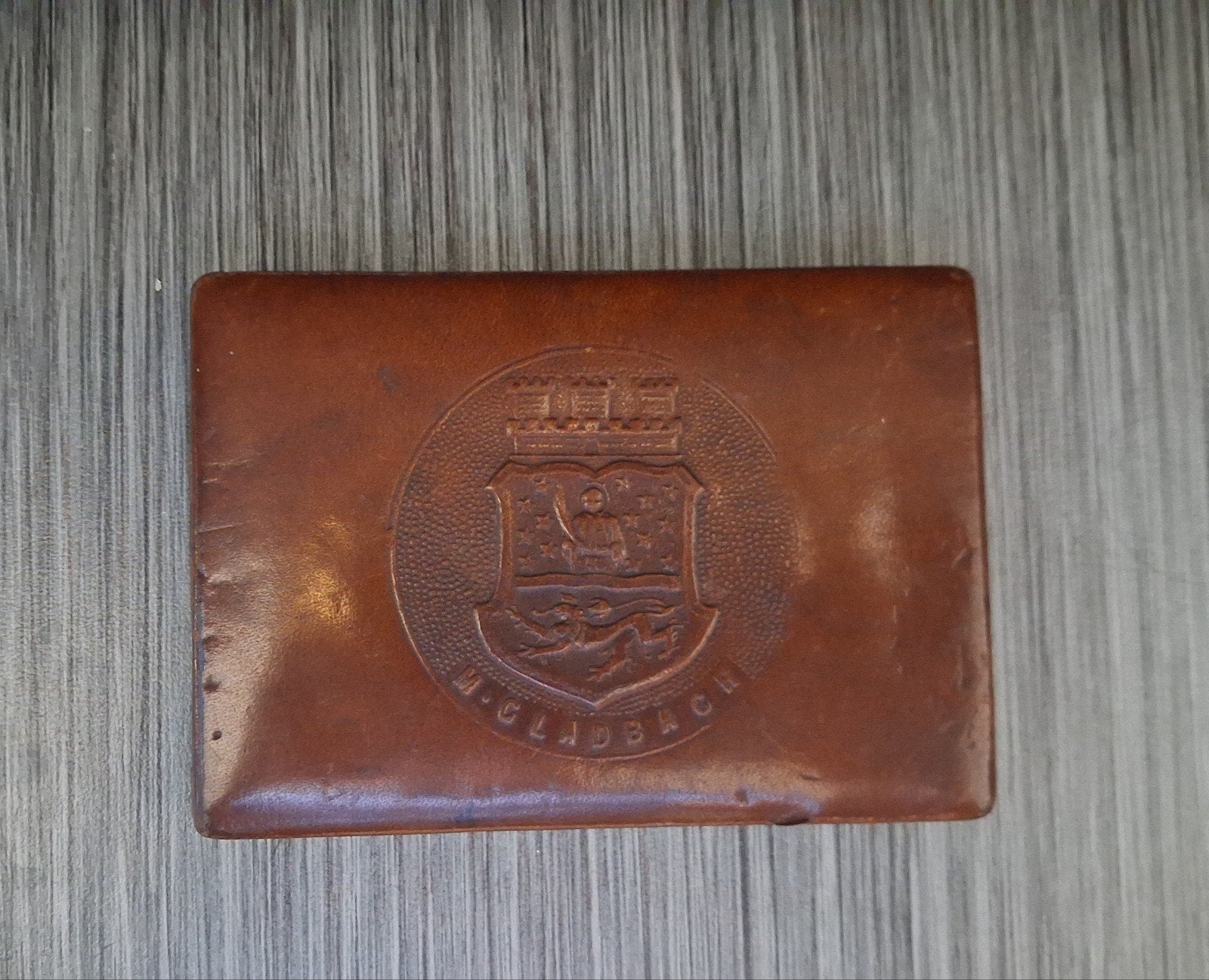 [RARE] Étui à cigarettes vintage cuir & métal — Armoiries M., Envoi, Autres types