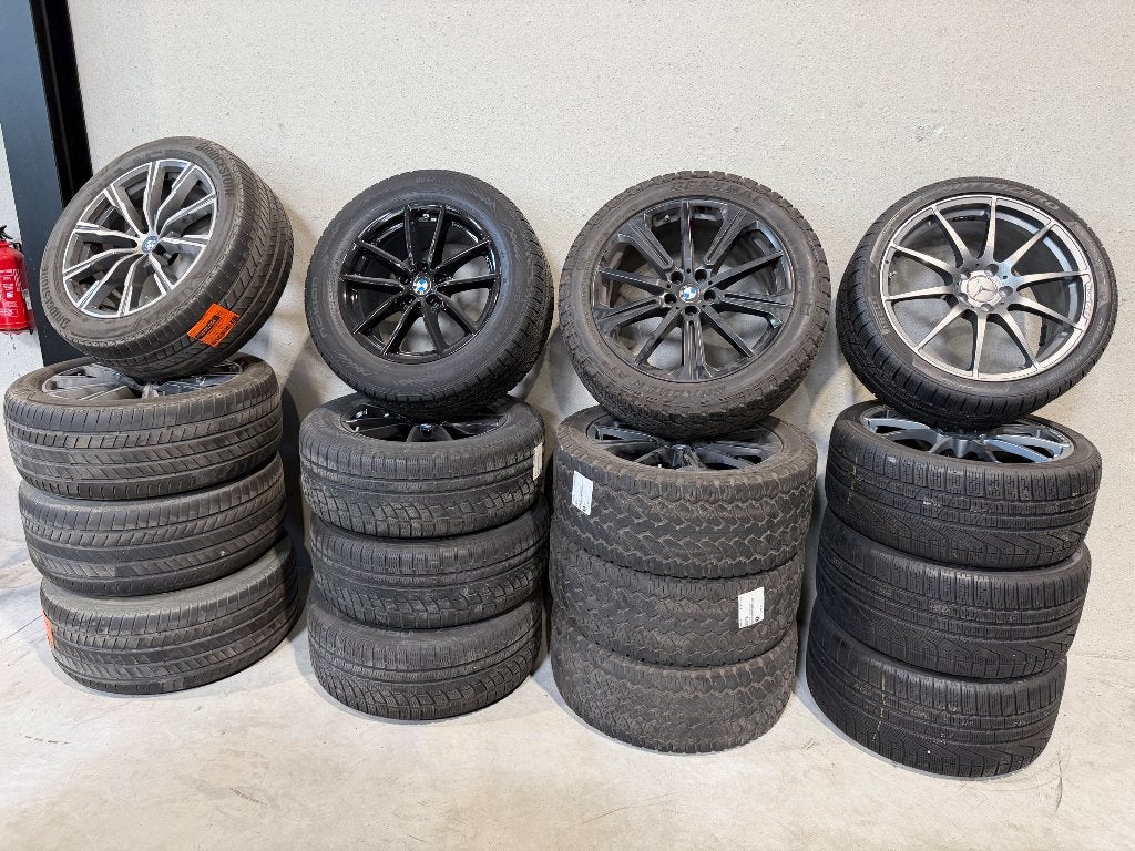 Sets velgen + banden voor bmw x5, jeep, audi, range rover, PP, PP, 4 Saisons, Pneu(s)