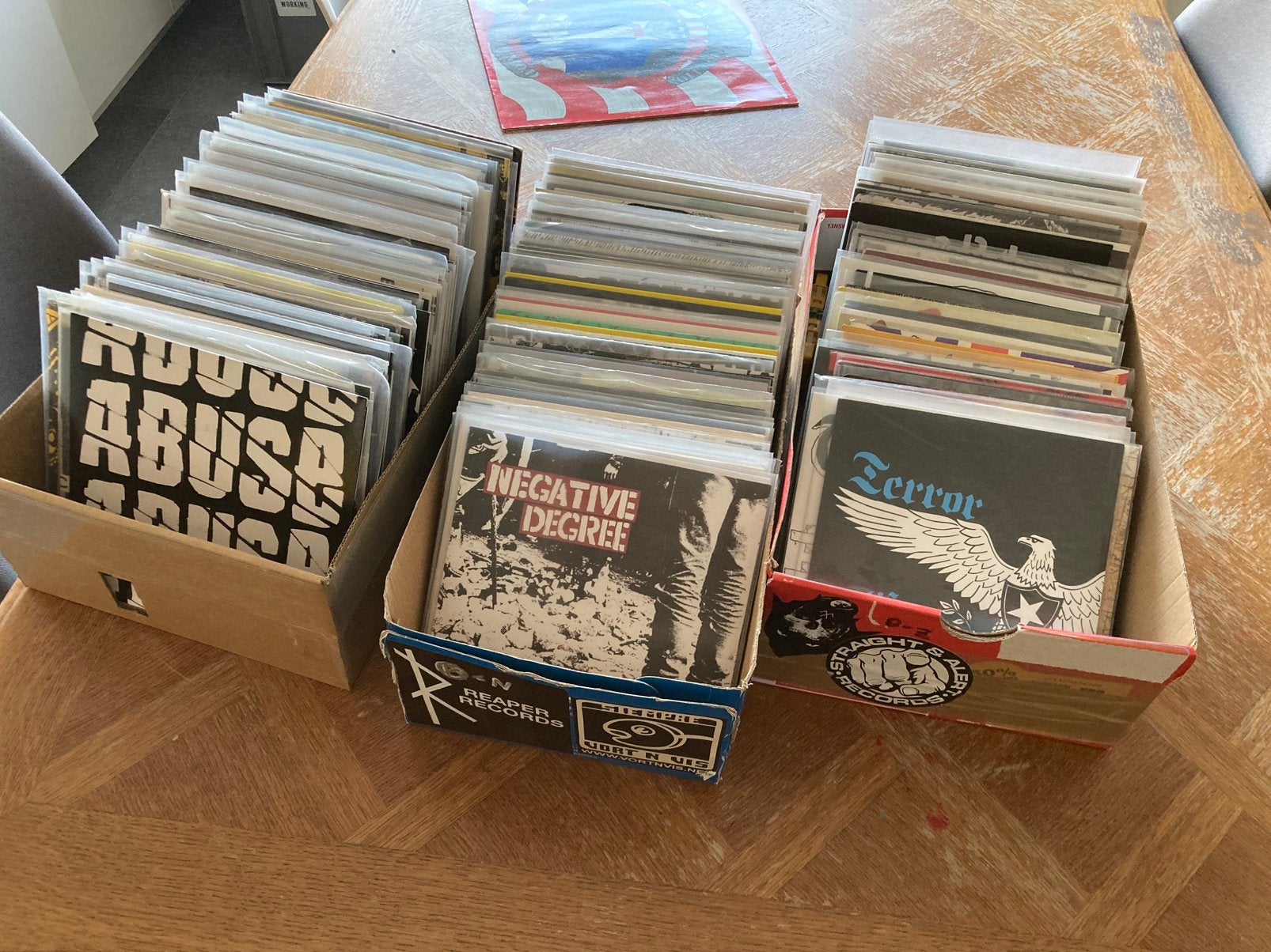 7” singles collectie (punk, hardcore, metal), Enlèvement ou Envoi, 7 inch, Pochette photo, Comme neuf