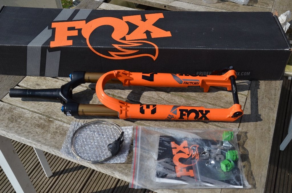 Fox 34 Factory Stepcast 110mm Nieuwstaat!, Ophalen of Verzenden, Zo goed als nieuw, Aluminium, Mountainbike