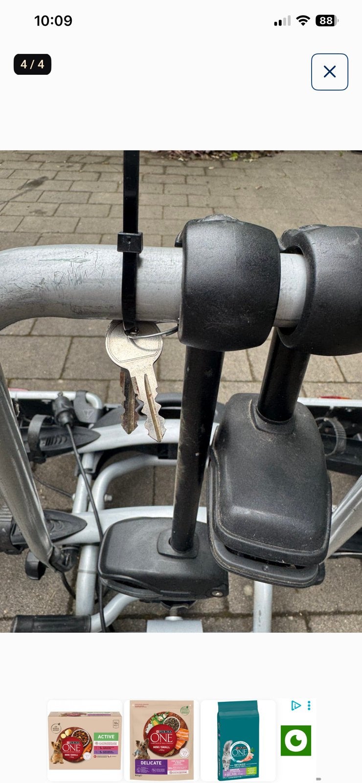 Thule fietsendrager 2 fietsen, Auto diversen, Fietsendragers, Ophalen, 2 fietsen, Gebruikt, Trekhaakdrager