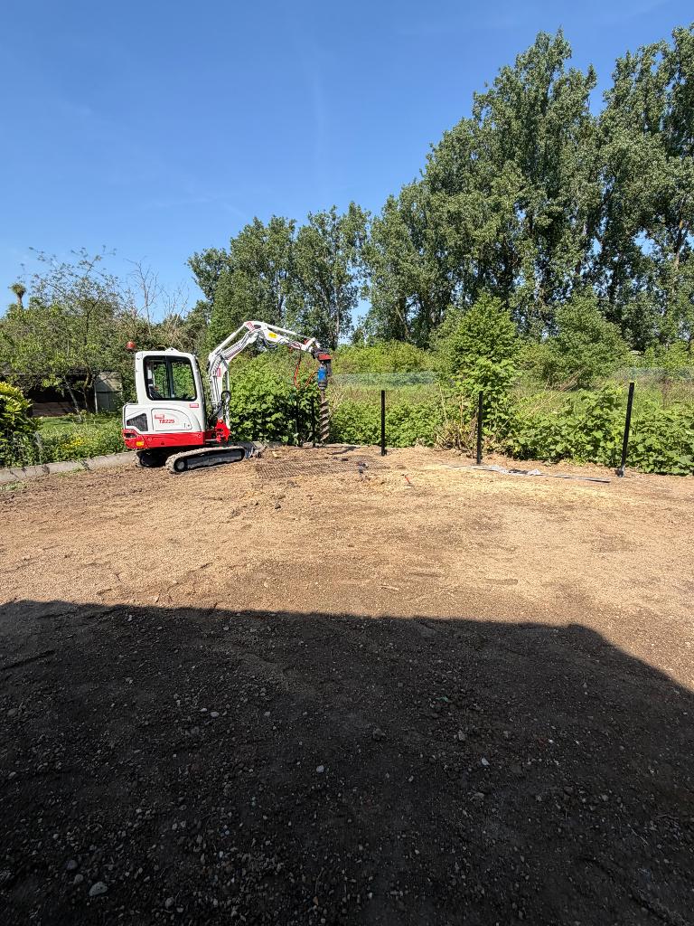 Mini-tracteur Tuinenleuckx outils, grue et chauffeur à louer, Envoi, Grue