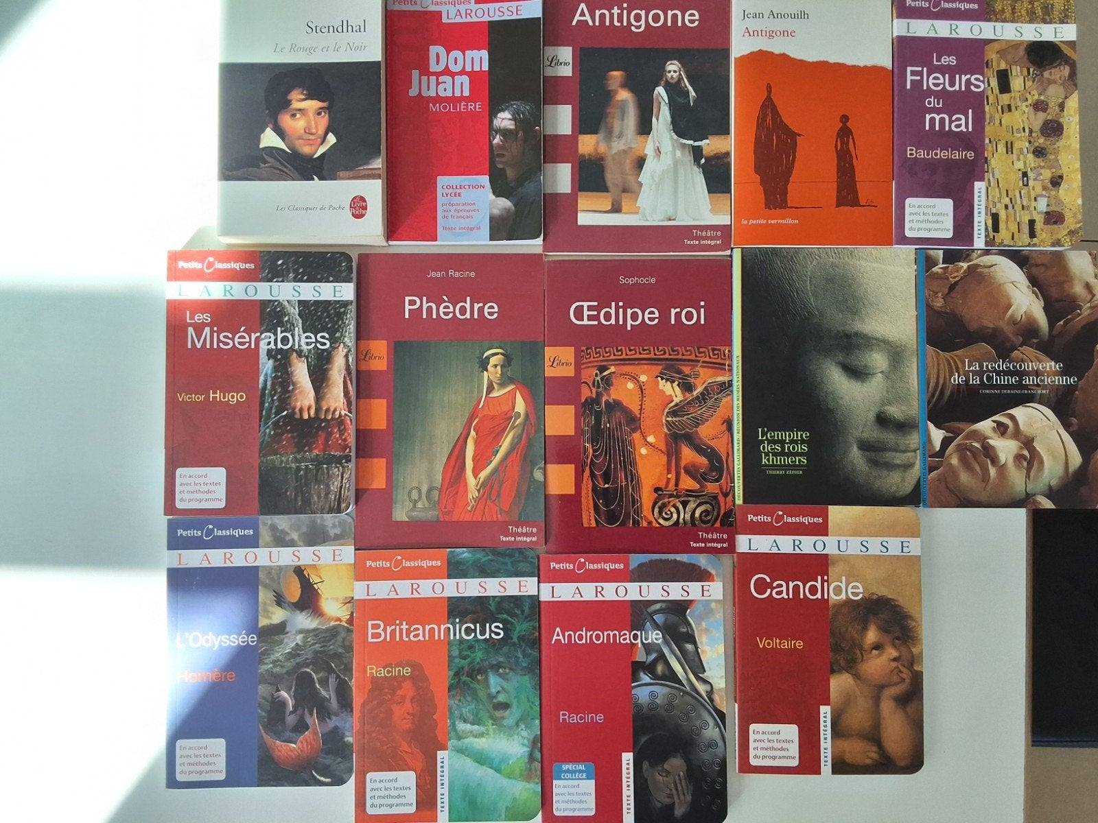 Lot de 14 classiques scolaires, Théâtre