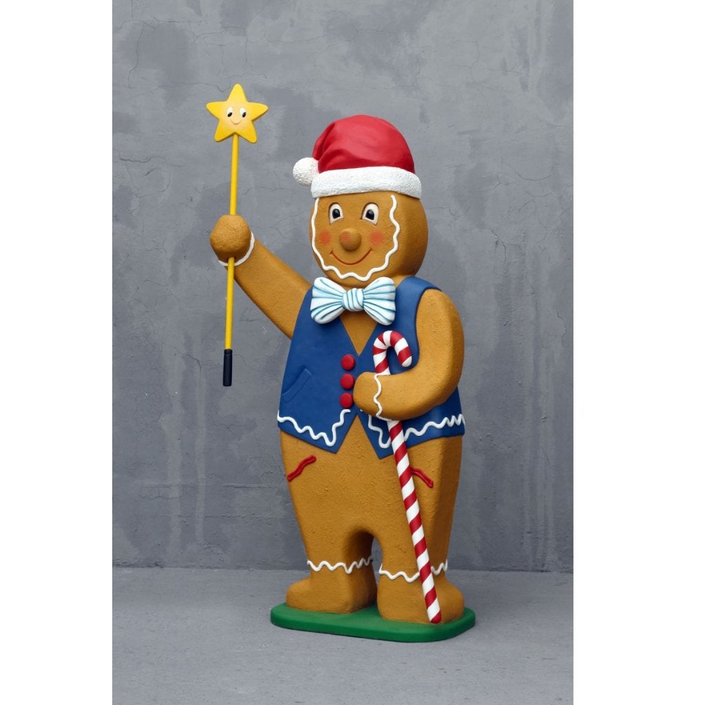 Gingerbread Man with Star Hoogte 227 cm