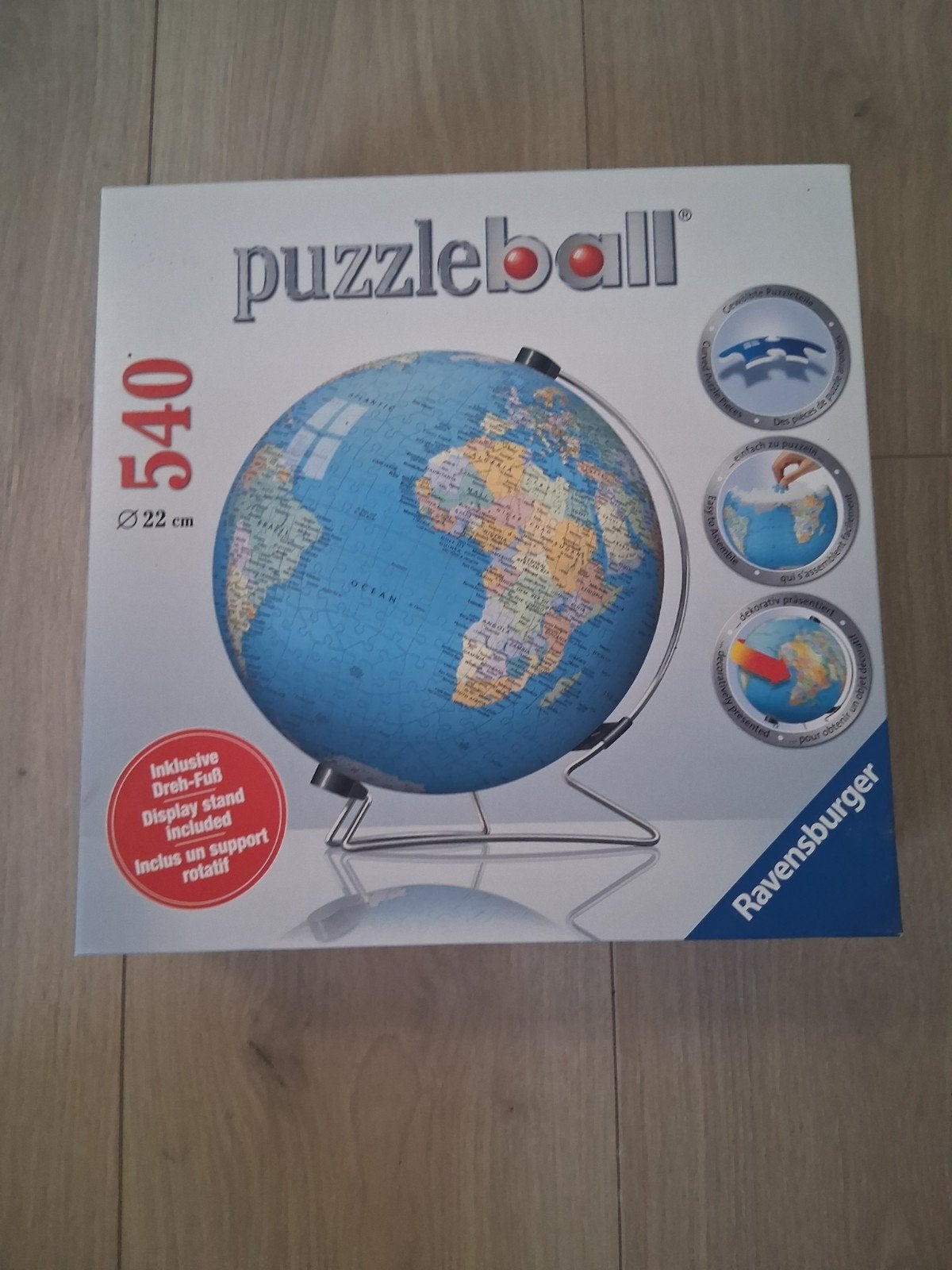 puzzel wereld bol, Hobby en Vrije tijd, Ophalen, 500 t/m 1500 stukjes, Nieuw, Legpuzzel