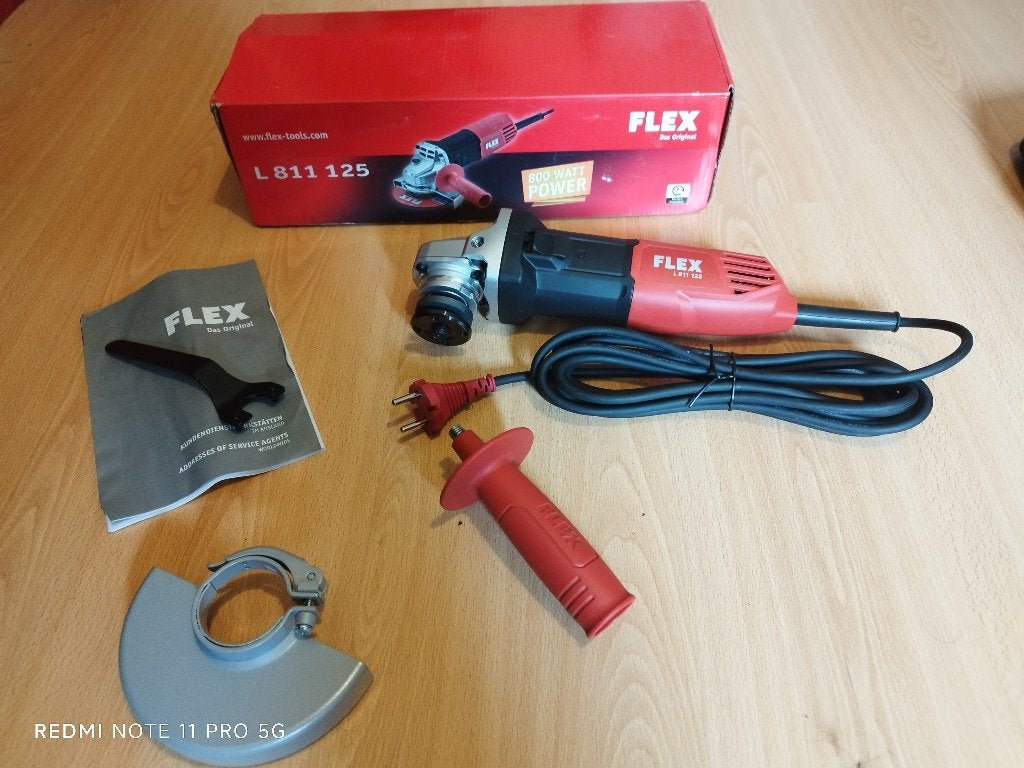 Flex L 811 125 haakse slijper, Doe-het-zelf en Bouw, Ophalen, Nieuw, 700 tot 1000 watt, Haakse handslijpmachine