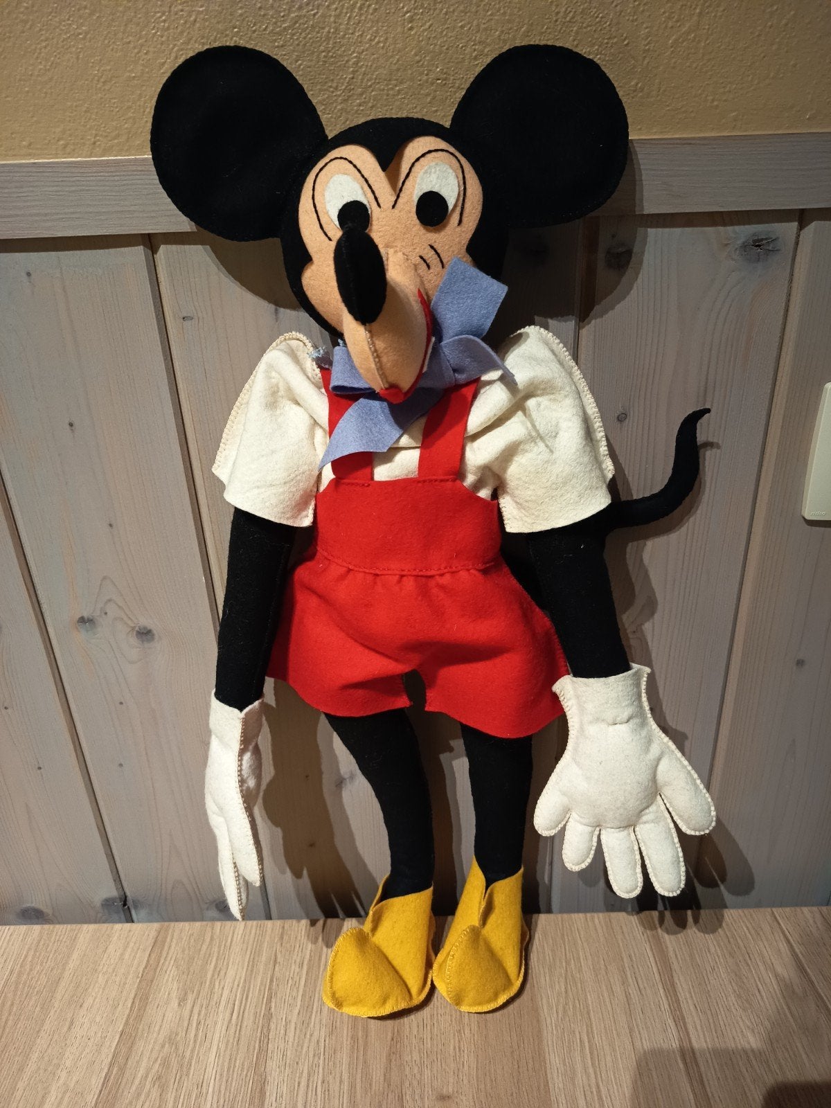Poupée Mickey Mouse ancienne 55 cm, Enlèvement ou Envoi, Poupée