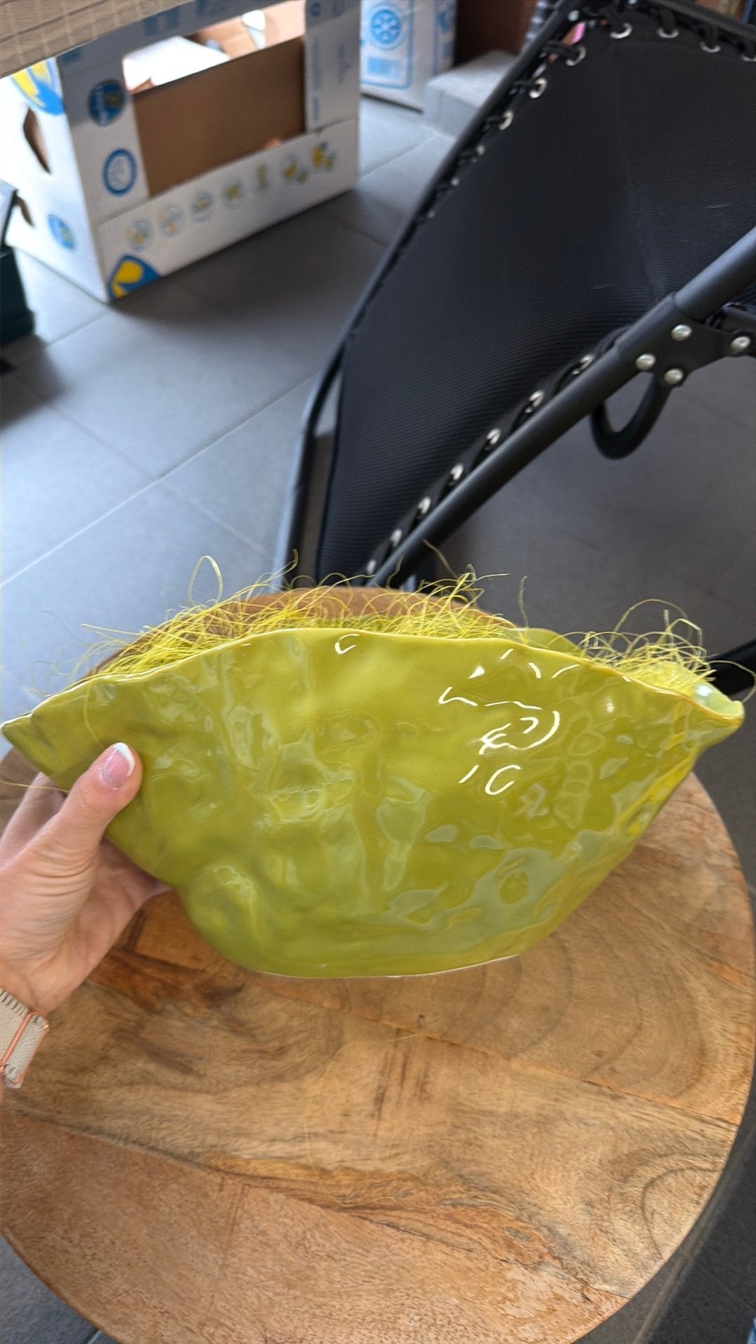 Groene schaal decoratie, Maison & Meubles, Enlèvement, Utilisé