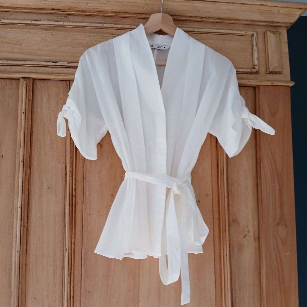 Zara bloesje, Kleding | Dames, Blouses en Tunieken, Nieuw, Ophalen of Verzenden, Maat 36 (S), Wit