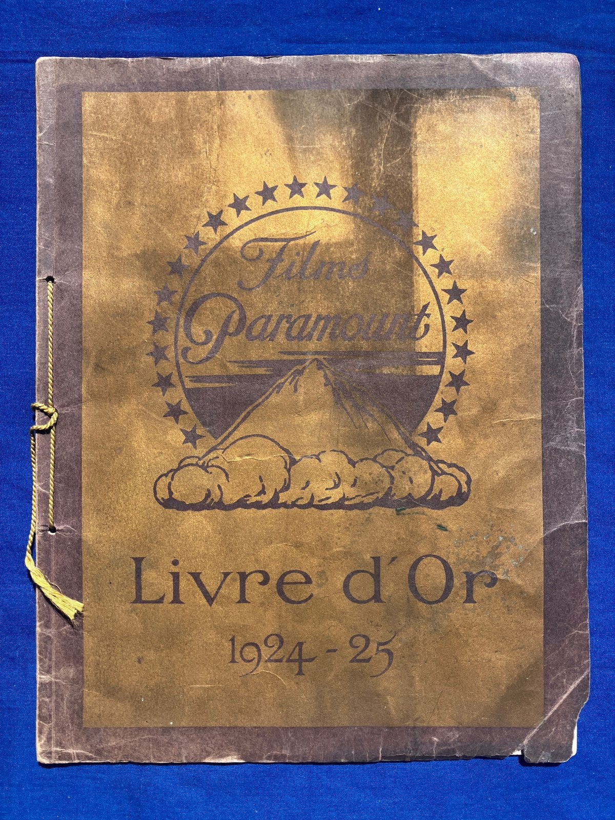 Paramount Films Livre d'Or 1924-1925 Paris Rare, Enlèvement