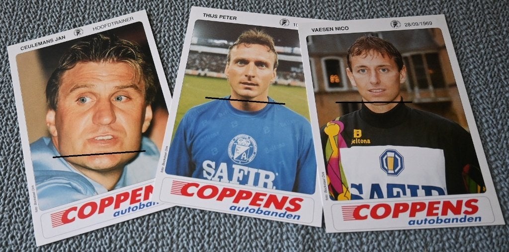 Eendracht Aalst  / 23 Spelerskaarten / Safir - Coppens, Verzenden, Zo goed als nieuw, Spelerskaart