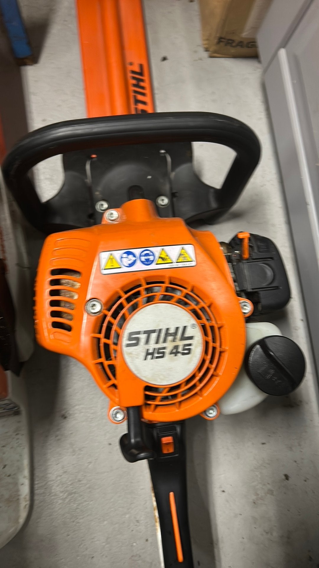 Tronconneuse stihl ms162 et taille haie sthil hs45, Jardin & Terrasse, Avec fonction de déchiquetage, Porté à la main, Comme neuf