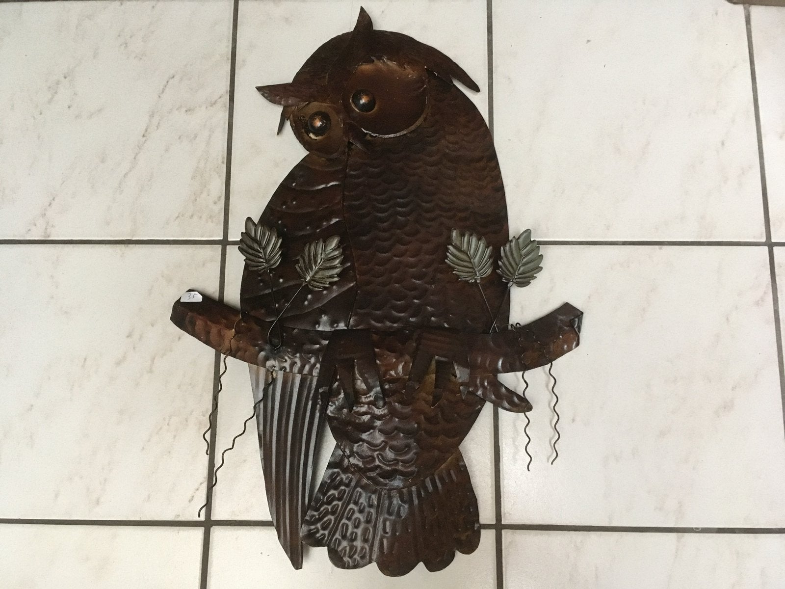 Grote uil uit ijzer decoratie, Ophalen of Verzenden, Zo goed als nieuw