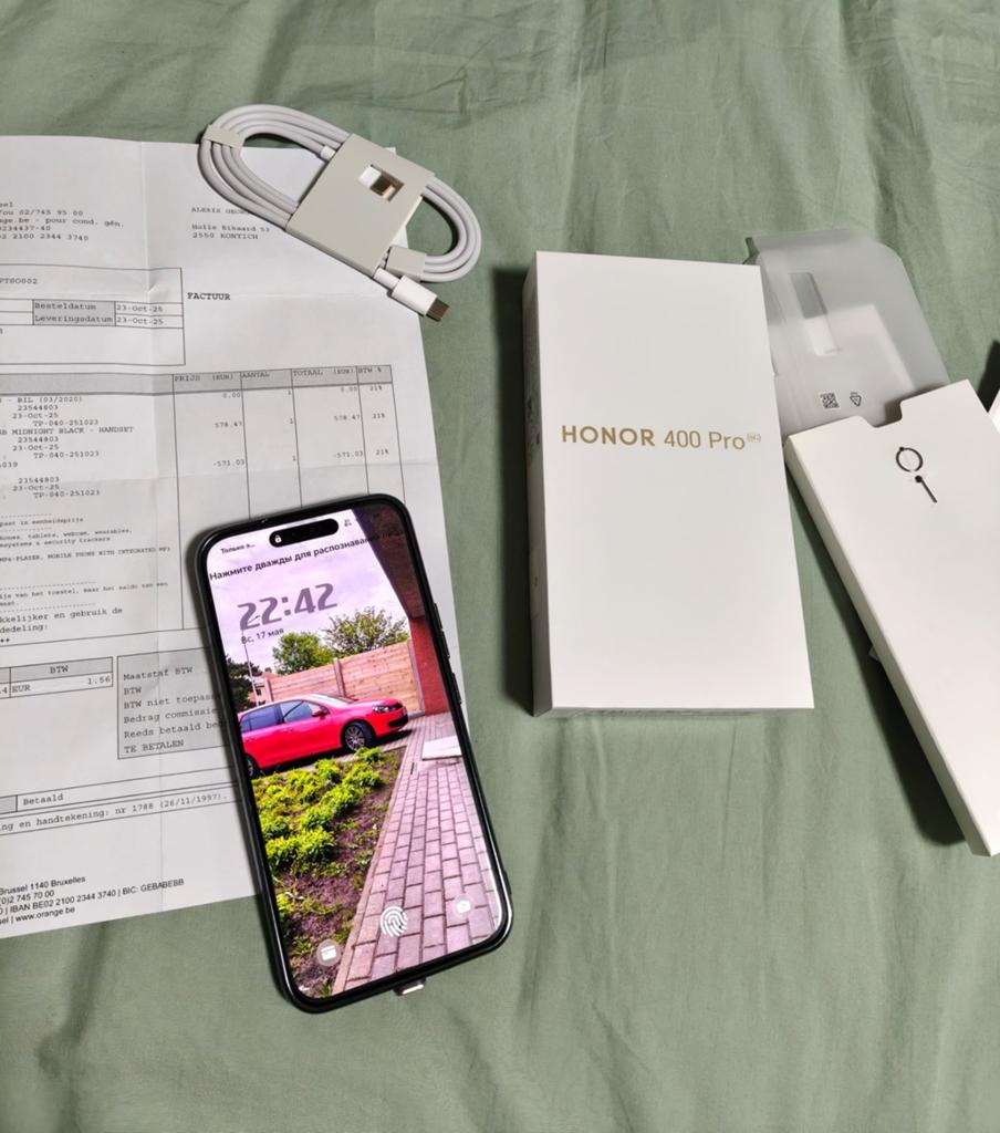 HONOR 400 Pro 12GB / 512GB – Splinternieuw – 2 jaar garant, Telecommunicatie, Ophalen, Nieuw, 512 GB