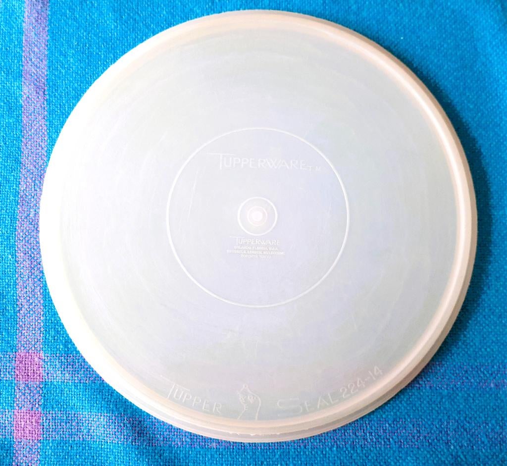 Te koop: Handige taartendoos van Tupperware., Enlèvement, Utilisé, Blanc, Récipient ou Bol