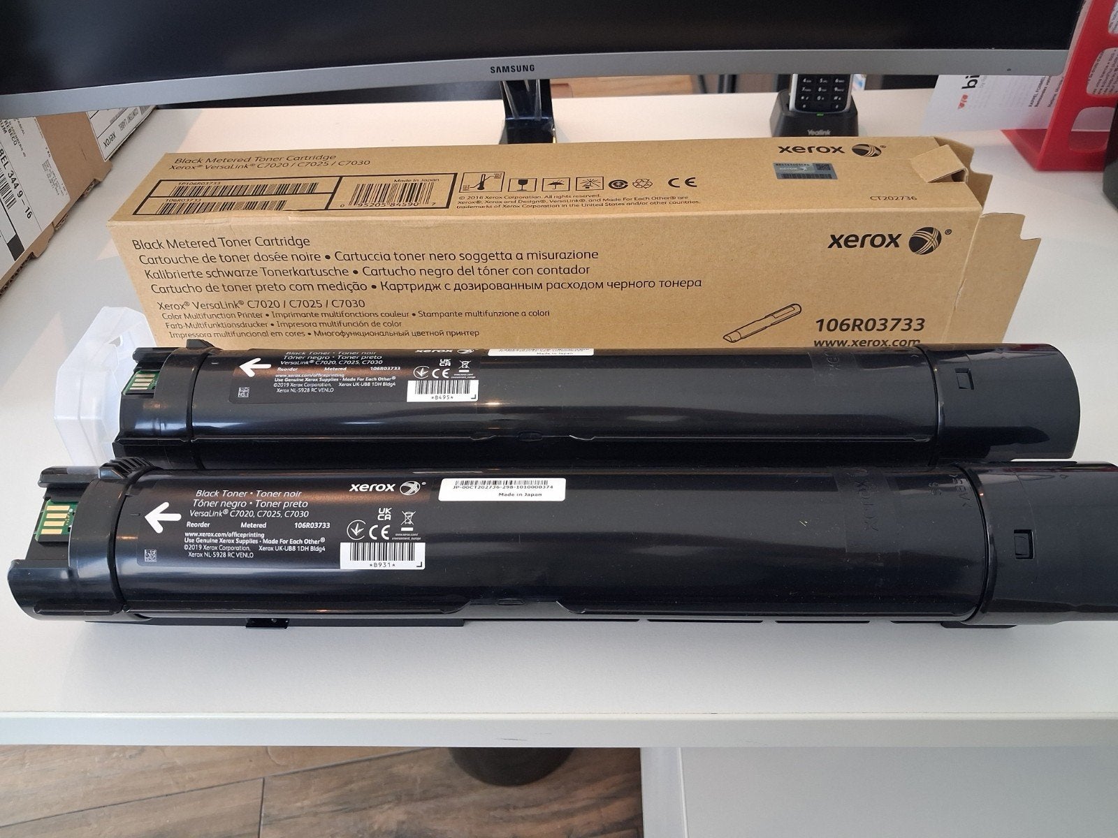 2 cartouches black neuves xerox c7020 c7025 c7030, Enlèvement, Neuf, Toner, Xerox