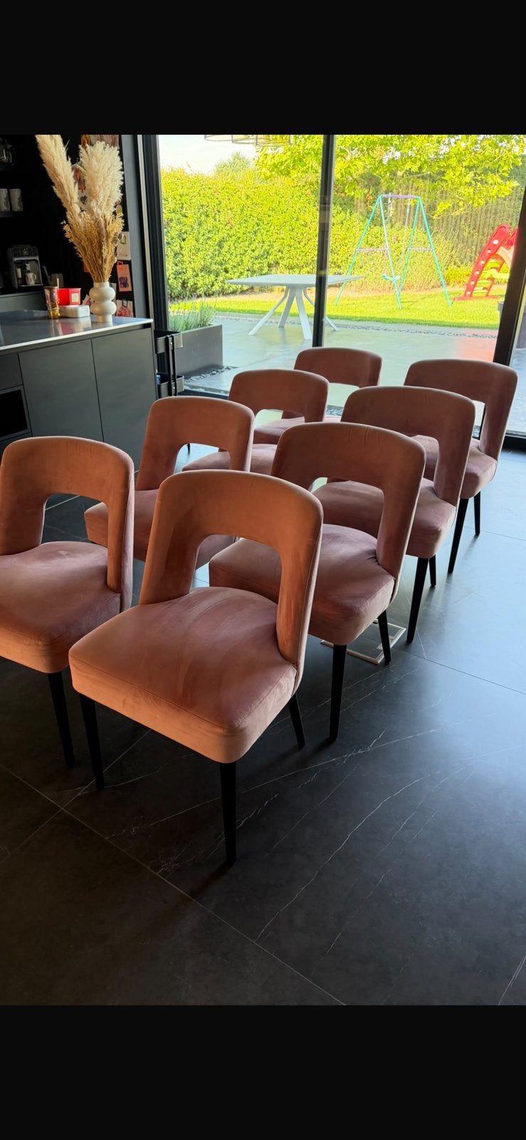 8 stoelen dome deco, Ophalen, Zo goed als nieuw
