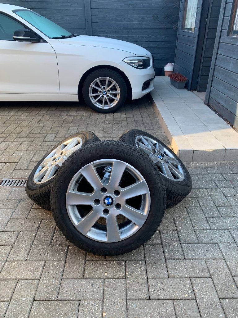winterbanden met velg BMW 1 reeks, Auto-onderdelen, Ophalen, Gebruikt, 16 inch, Band(en)