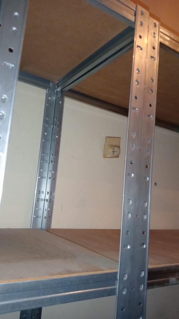 Metalen werkplaatsplanken - set van 2 modules, Ophalen, Zo goed als nieuw
