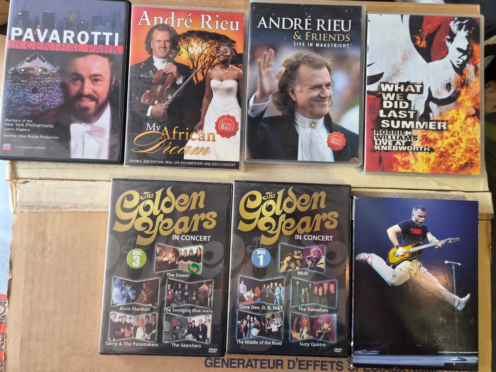 7 muziek dvd's, Overige artiesten, Gebruikt, Alle leeftijden, Inclusief doosje