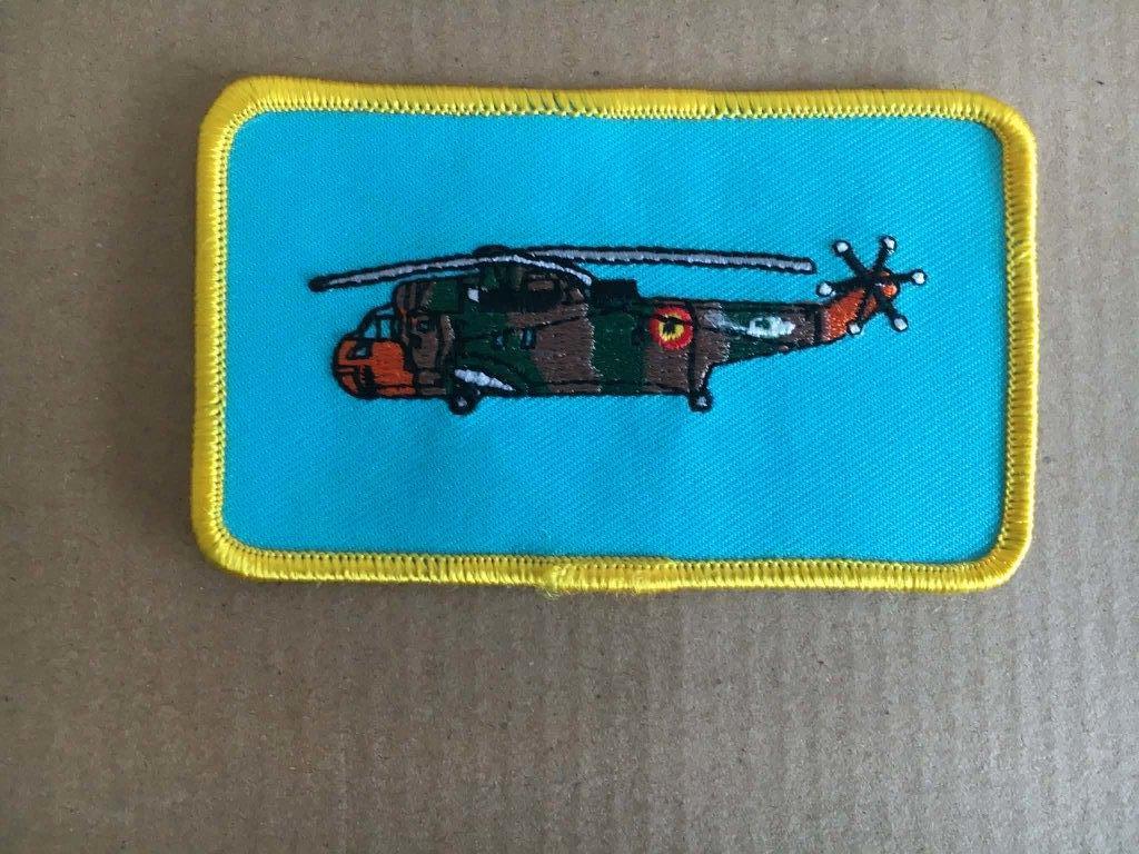 Badge : Nametag - Seaking - 40 Sqn - Basis Koksijde., Ophalen, Nieuw, Patch, Badge of Embleem
