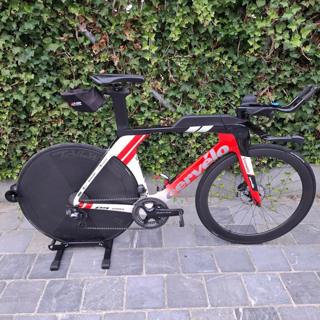 Triatlonfiets / tijdritfiets Cervélo P5, Fietsen en Brommers, Gebruikt, Carbon, Schijfrem, Ophalen