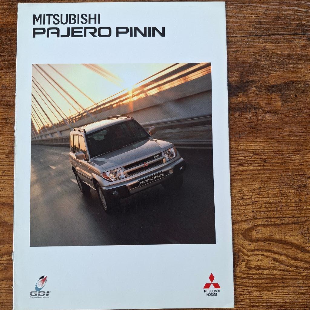 MITSUBISHI  PAJER0 PININ      BEL/nl 220107 (2), Boeken, Auto's | Folders en Tijdschriften, Ophalen of Verzenden, Nieuw, Mitsubishi