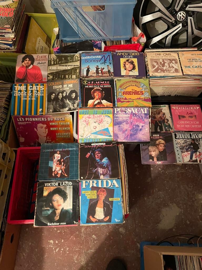 Lot vinyles 45 tours, Enlèvement, Comme neuf