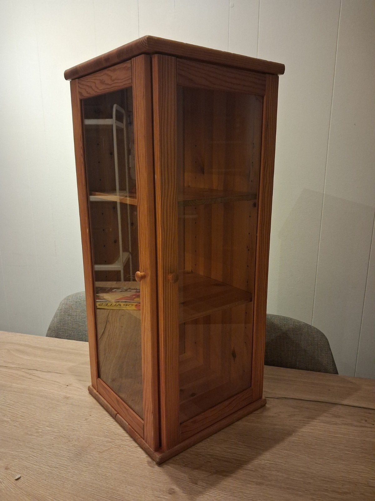 kleine vitrine kast, Huis en Inrichting, Ophalen, Minder dan 50 cm, Gebruikt, Met lade(s)